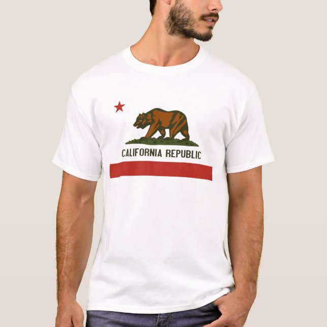 Kalifornien republik t-shirt (Framsida)