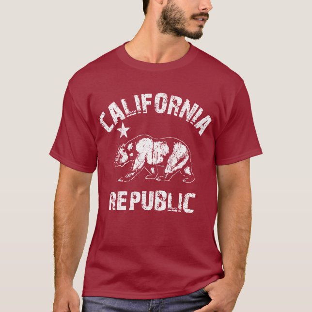 Kalifornien republik t shirt (Framsida)