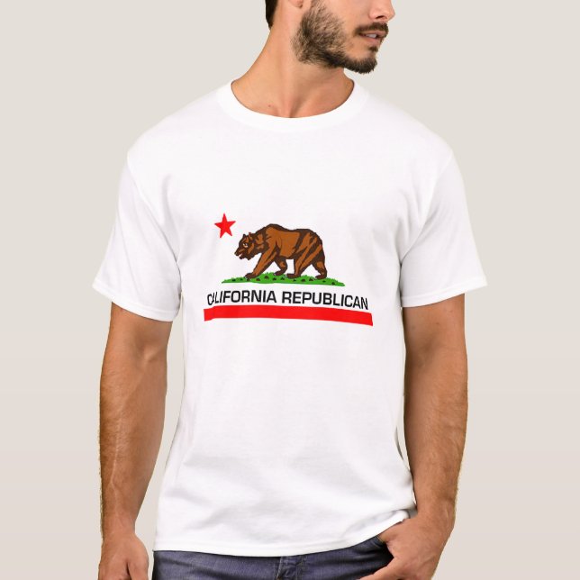 Kalifornien republikan tee shirt (Framsida)