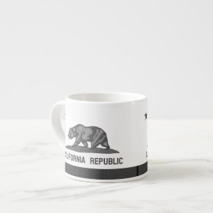 Kalifornien Republiken Grizzlybjörnflaggan Espressomugg