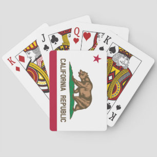 KALIFORNIEN REPUBLIKEN statlig flagga pokerkort Kortlek
