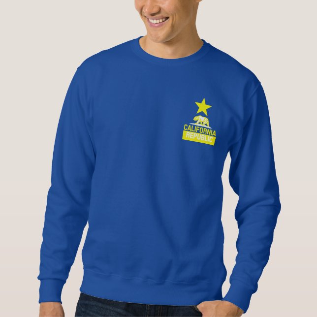 KALIFORNIEN REPUBLIKEN Statlig flagga Sweatshirt (Framsida)