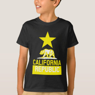 KALIFORNIEN REPUBLIKEN Statlig flagga T-shirt