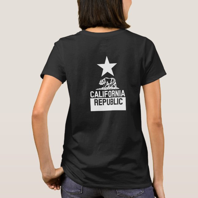 KALIFORNIEN REPUBLIKEN Statlig flagga Tröja (Baksida)