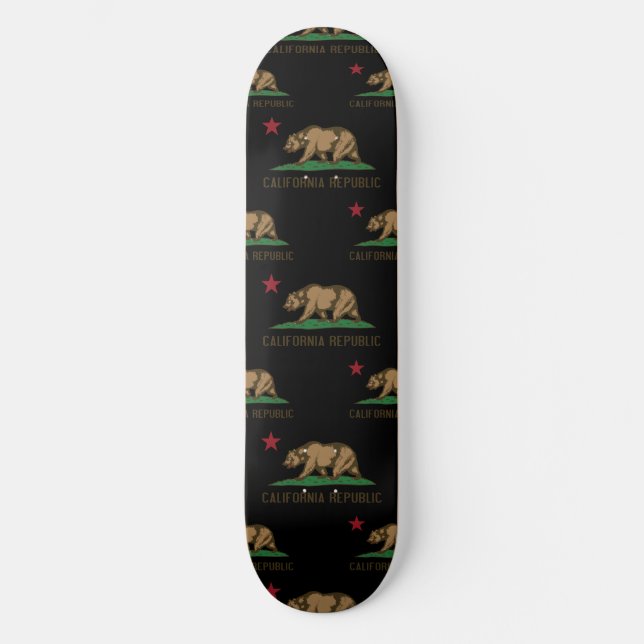 Kalifornien republikmönster 1 skateboard bräda 19,5 cm (Framsida)