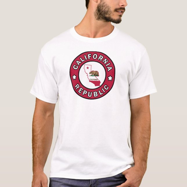 Kalifornien republikskjorta tee shirt (Framsida)