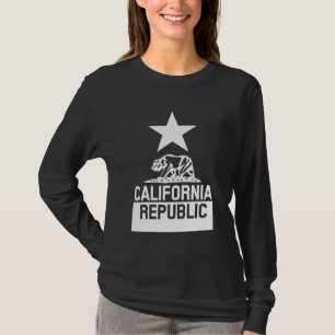 KALIFORNIEN REPUBLIKstatlig flagga T Shirt