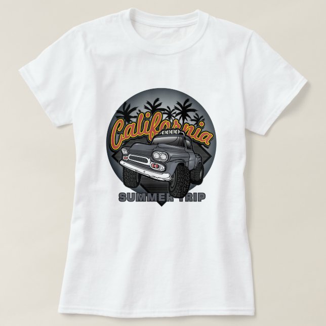 Kalifornien Resa T Shirt (Design framsida)