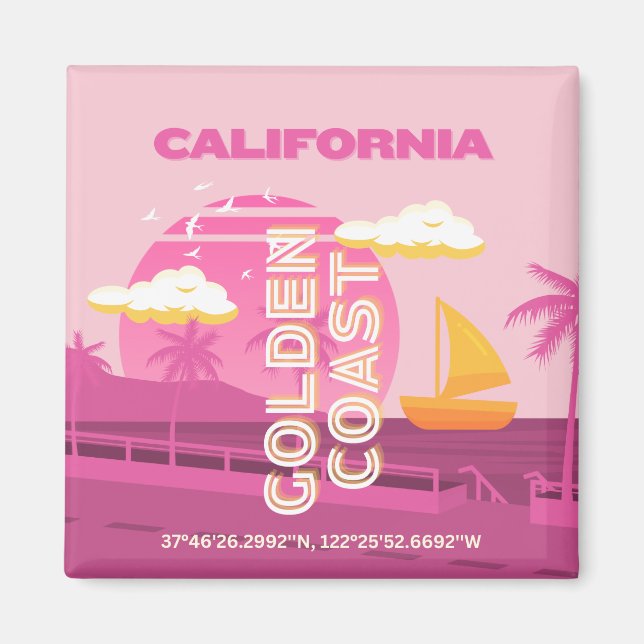 Kalifornien, Reskonst, Preppy, Rosa Magnet (Framsidan)