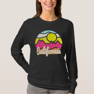 Kalifornien Retro Mountain Sunset Outdoor Vanlife T Shirt