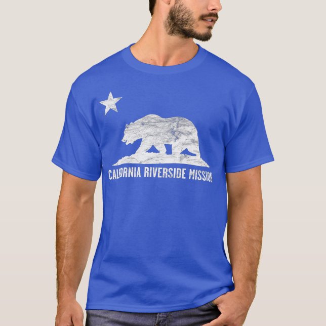 Kalifornien Riverside Uppdrag T Shirt (Framsida)
