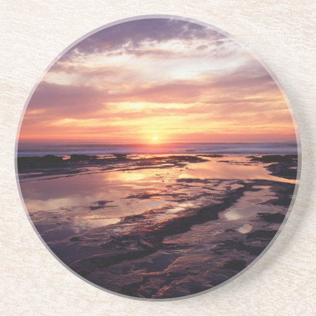 Kalifornien, San Diego, Sunset Cliffs, Solnedgång  Underlägg (Framsidan)