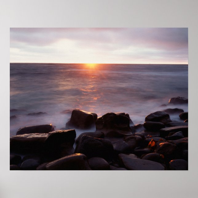 Kalifornien, San Diego, Sunset Cliffs, Sunset 2 Poster (Framsidan)