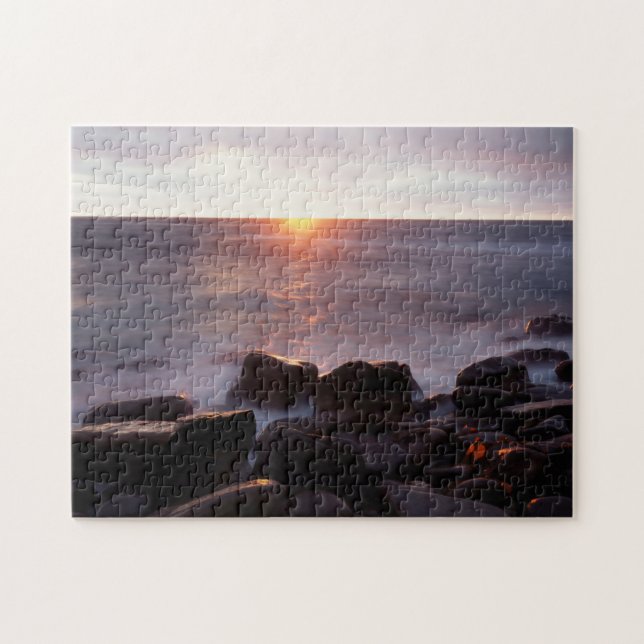 Kalifornien, San Diego, Sunset Cliffs, Sunset 2 Pussel (Horisontell)