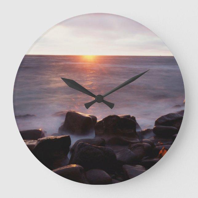 Kalifornien, San Diego, Sunset Cliffs, Sunset 2 Stor Klocka (Framsida)