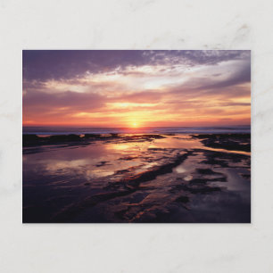 Kalifornien, San Diego, Sunset Cliffs, Sunset 3 Vykort