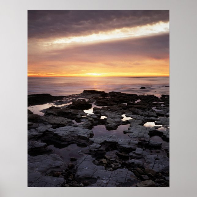 Kalifornien, San Diego, Sunset Cliffs, Sunset 6 Poster (Framsidan)