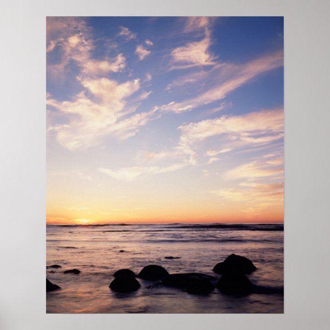 Kalifornien, San Diego, Sunset Cliffs, Sunset 7 Poster (Framsidan)