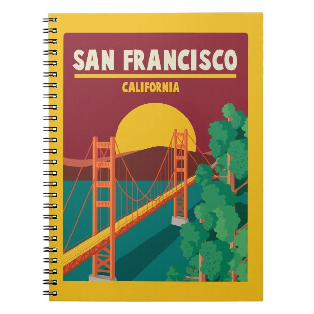 Kalifornien| San Francisco Anteckningsbok (Framsidan)