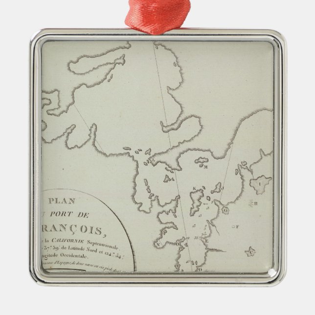 Kalifornien San Francisco Bay område Julgransprydnad Metall (Framsidan)