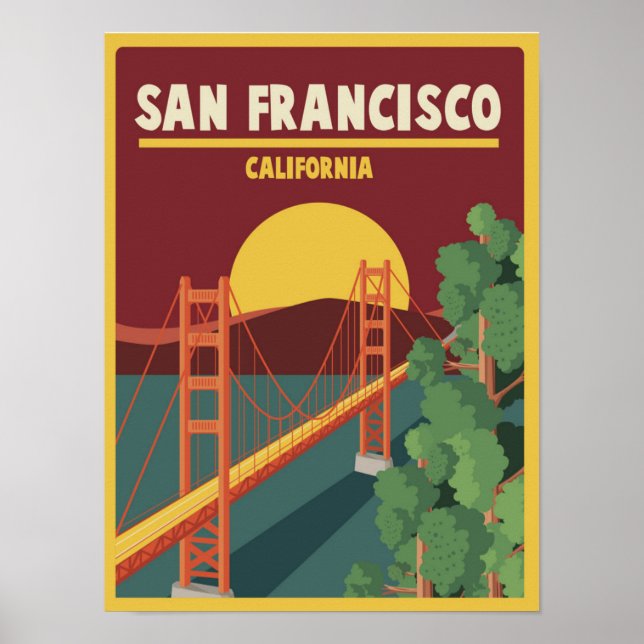 Kalifornien | San Francisco Poster (Framsidan)