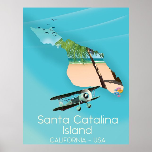 Kalifornien, Santa Catalina Poster (Framsidan)