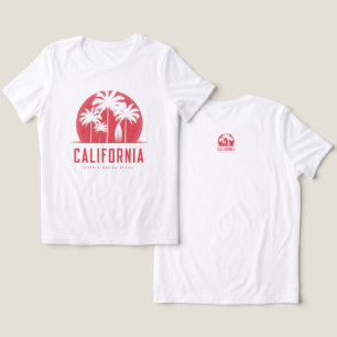 Kalifornien Santa Monica Beach Retro Palmträd T Shirt
