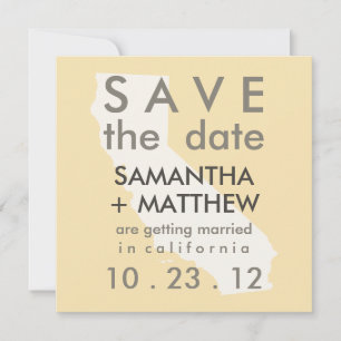 Kalifornien Save the Date-kort Spara Datumet