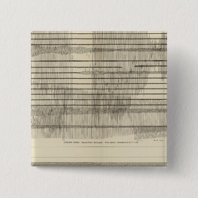 Kalifornien Seismogram 10 Knapp (Framsida)