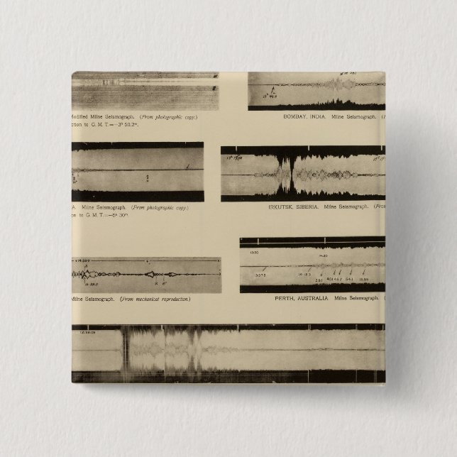 Kalifornien Seismogram 2 Knapp (Framsida)