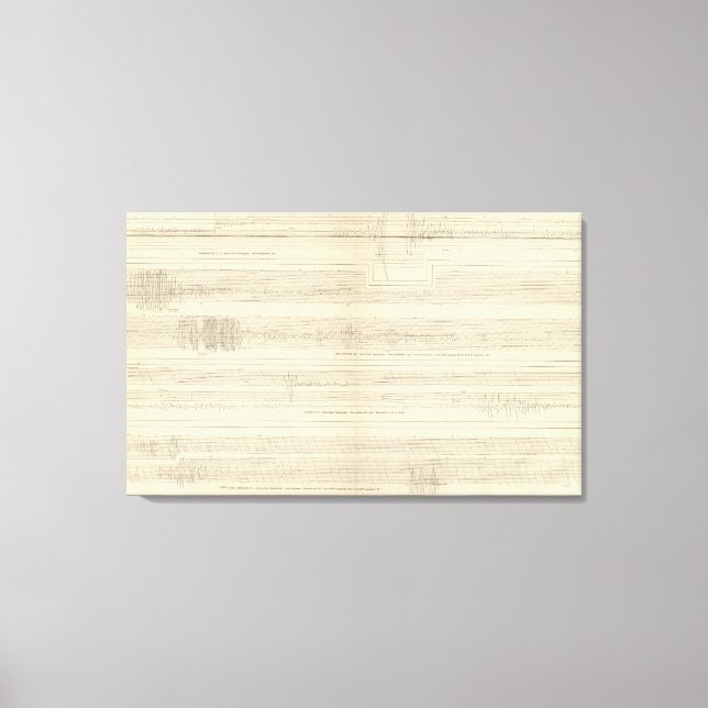 Kalifornien Seismogram 8 Canvastryck (Framsida)