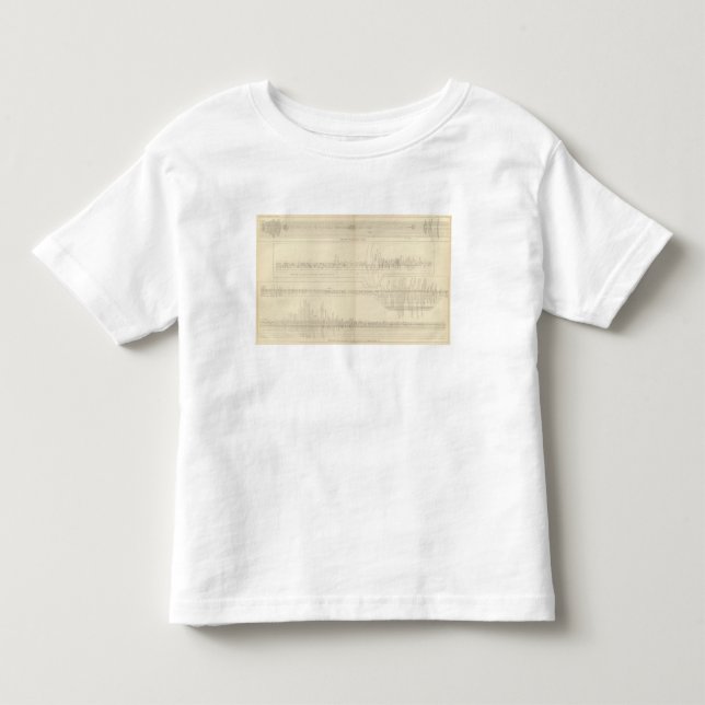 Kalifornien Seismograms 11 T-shirt (Framsida)