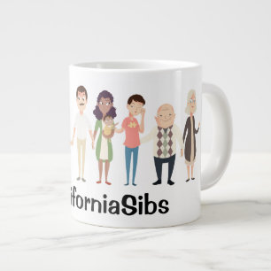 Kalifornien Sibs jumbo mugg