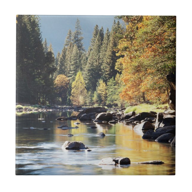 Kalifornien, Sierra Nevada-bergen, Yosemite 7 Kakelplatta (Framsidan)