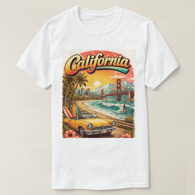 Kalifornien skjorta  t shirt (Design framsida)