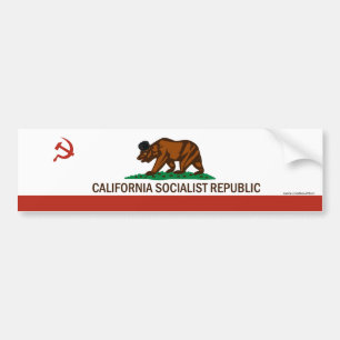 Kalifornien socialistisk republikbildekal bildekal
