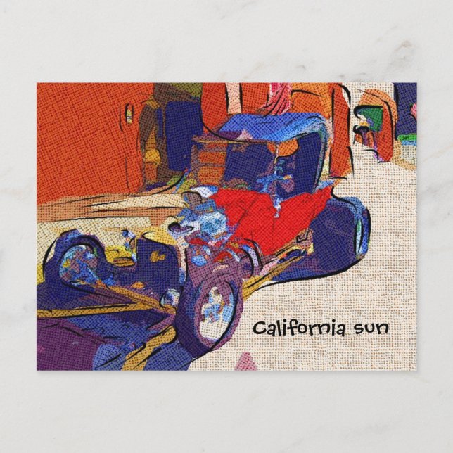 Kalifornien sol vykort (Framsida)