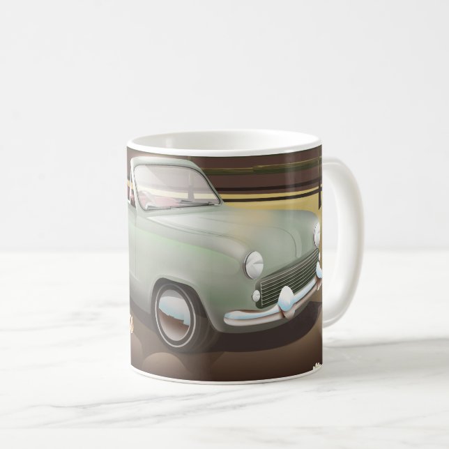 Kalifornien Solnedgång Kaffemugg (Framsida höger)
