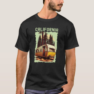 Kalifornien Solnedgång Retro 70-talet Vintage Vand T Shirt