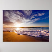 Kalifornien Solnedgång Strand