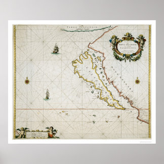 Kalifornien som ö poster