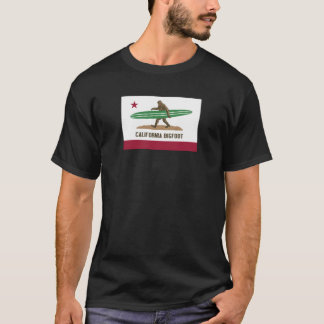 Kalifornien som surfar Bigfoot Longboard T Shirt