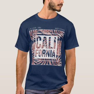 Kalifornien Sommar För Evigt- Tropiska Löv T Shirt