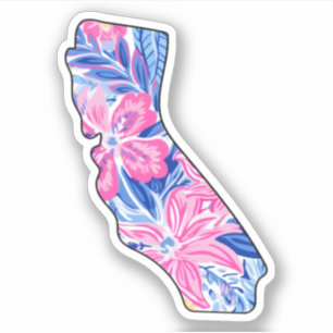 Kalifornien - Sommar Sticker - Lilly Inspired Klistermärken