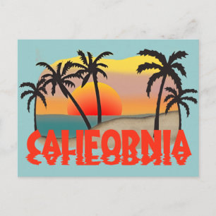 Kalifornien souvenir vykort