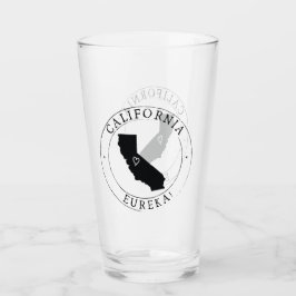 Kalifornien State Drinking Glass Glaskopp