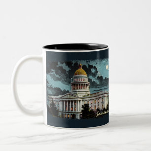 Kalifornien State Huvudstad Moonlight Coffee Mugg