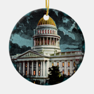 Kalifornien State Huvudstad Moonlight Ornament