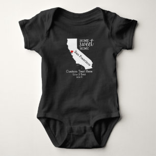 Kalifornien State Kärlek Home Sweet Anpassningsbar Tee Shirt