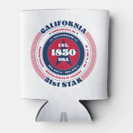 Kalifornien State Pride Monogram Cooler